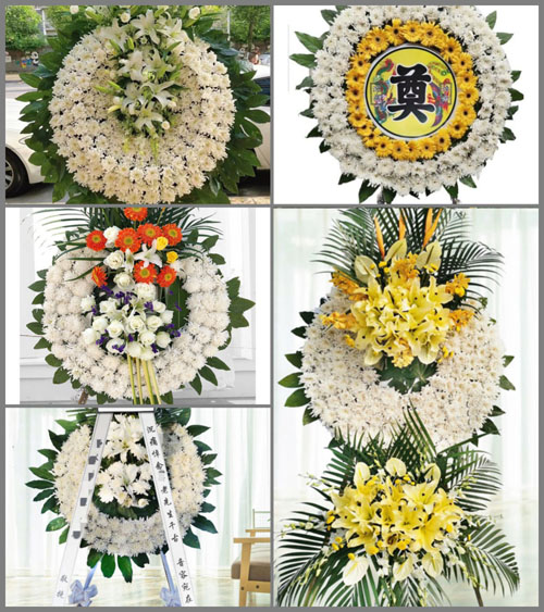 安徽芜湖市繁昌县荻港镇新河村花圈速递